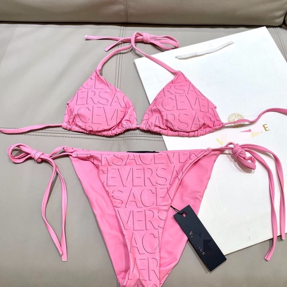 Versace Vibrant Pink Bikini Set